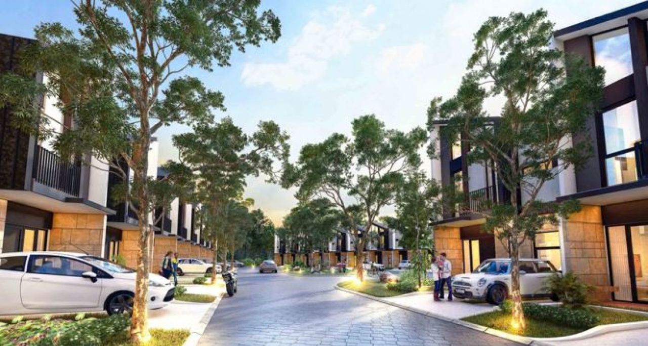 Deretan rumah di Cheville Grand City Balikpapan