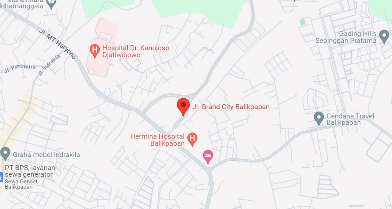Peta lokasi Grand City Balikpapan